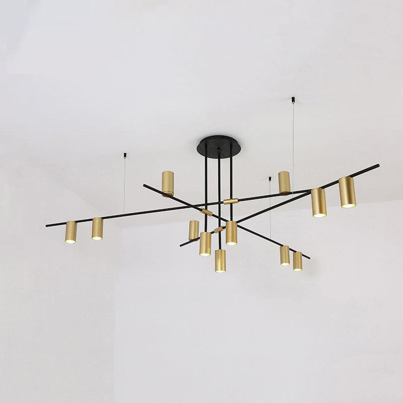 Lustra Chandelier Tribes Brass Linear Cylinder - Lamp Outdoor