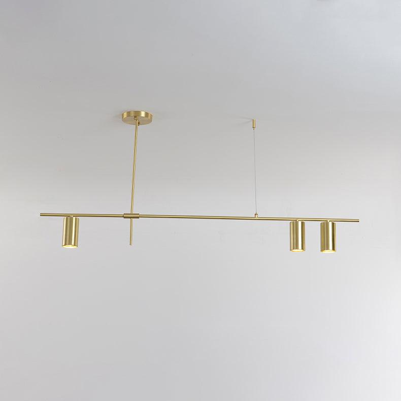 Lustra Chandelier Tribes Brass Linear Cylinder - Lamp Outdoor