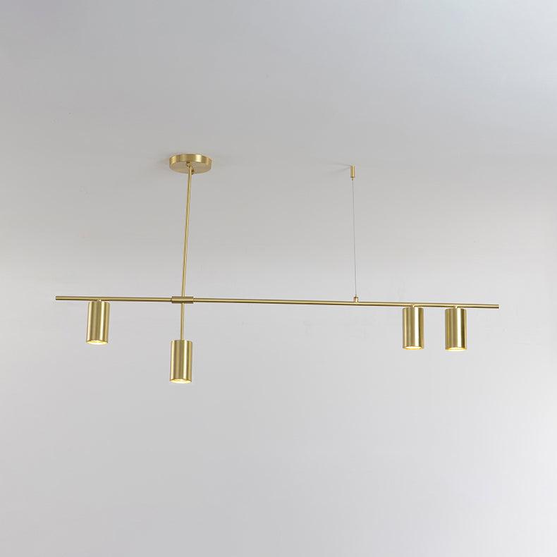 Lustra Chandelier Tribes Brass Linear Cylinder - Lamp Outdoor