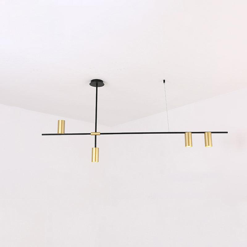 Lustra Chandelier Tribes Brass Linear Cylinder - Lamp Outdoor