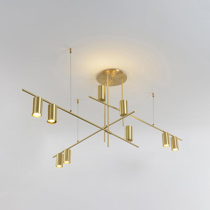 Lustra Chandelier Tribes Brass Linear Cylinder - Lamp Outdoor