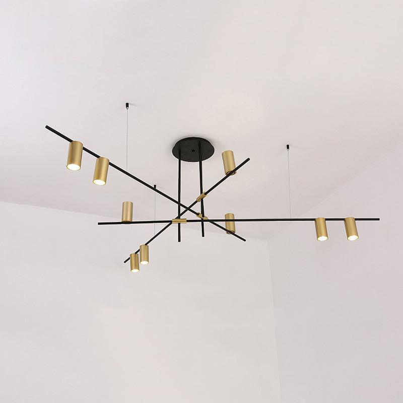 Lustra Chandelier Tribes Brass Linear Cylinder - Lamp Outdoor