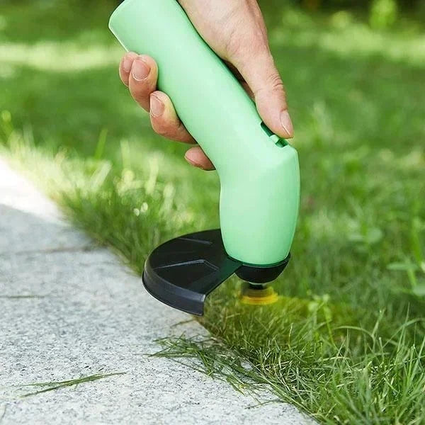 Kabelloser Mini-Rasentrimmer mit verstellbarem Schneidkopf