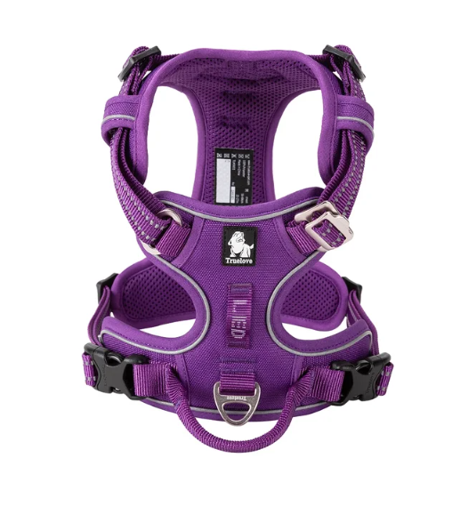 Tali Kekang Anjing Reflektif Nylon TrailGlow Tanpa Tarikan Untuk Jalan-Jalan Harian