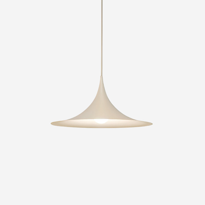 Contemporary Pendant Lamp — Slim Neck, Wide Flare Shade, 30cm & 47cm