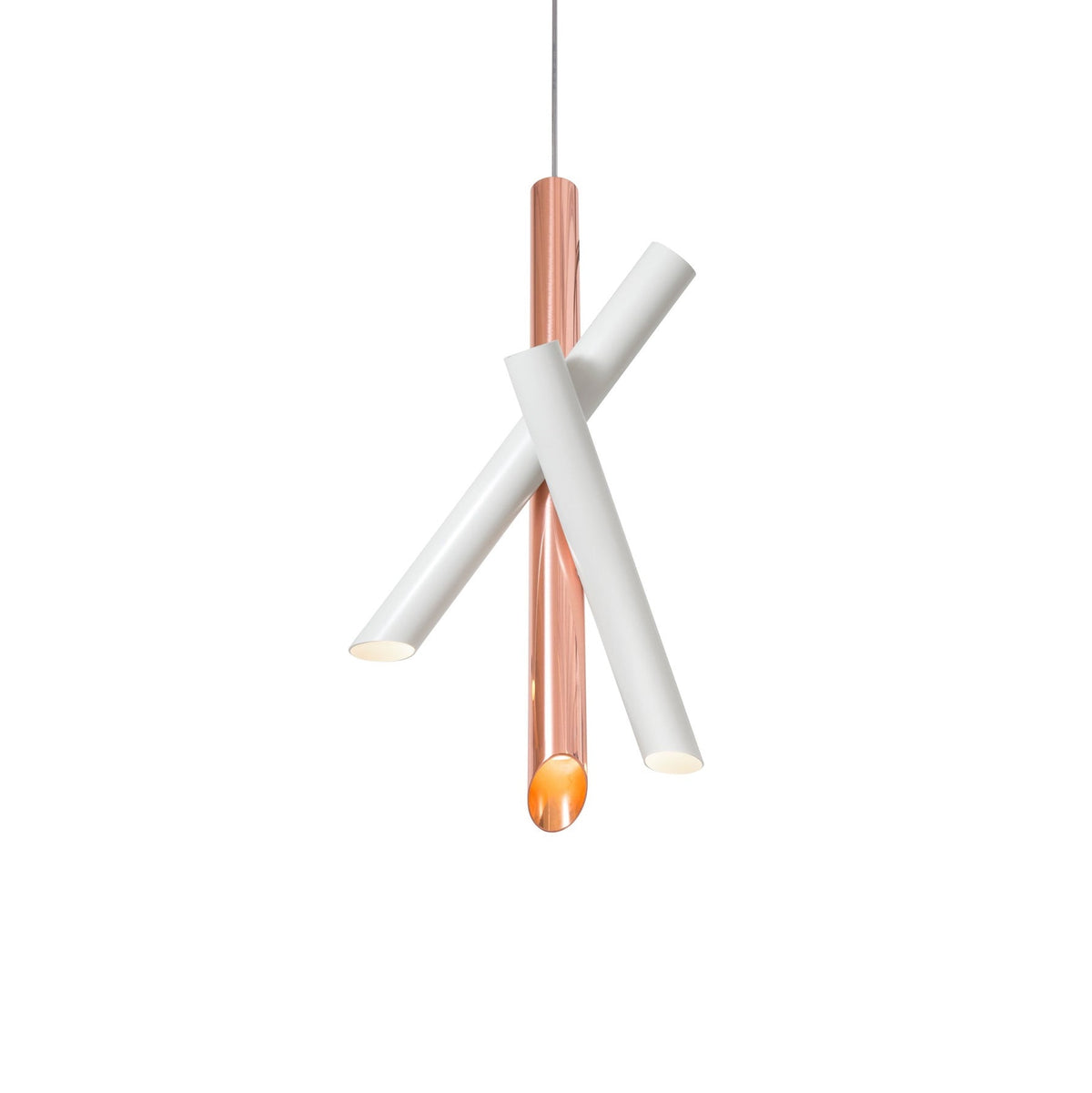 Tubes Pendant Light — Dual-Cylinder Design