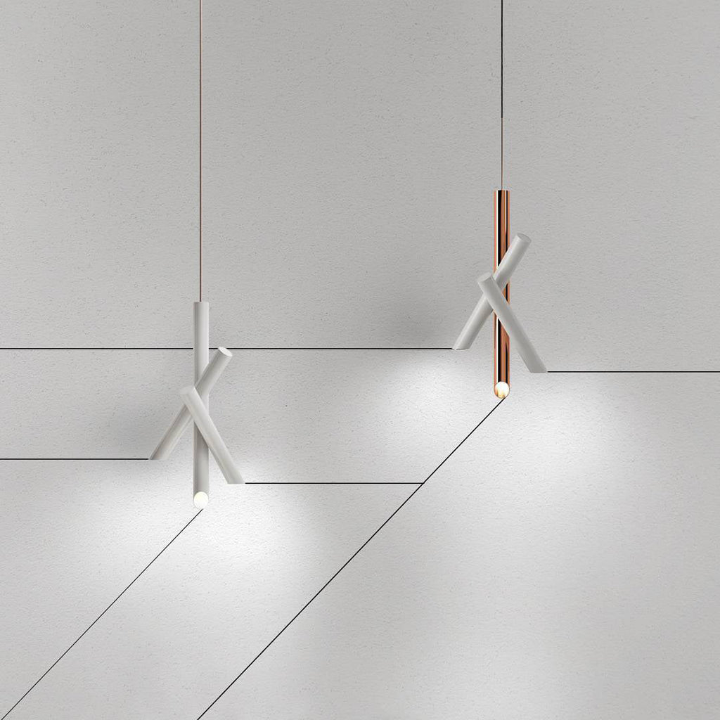 Tubes Pendant Light — Dual-Cylinder Design