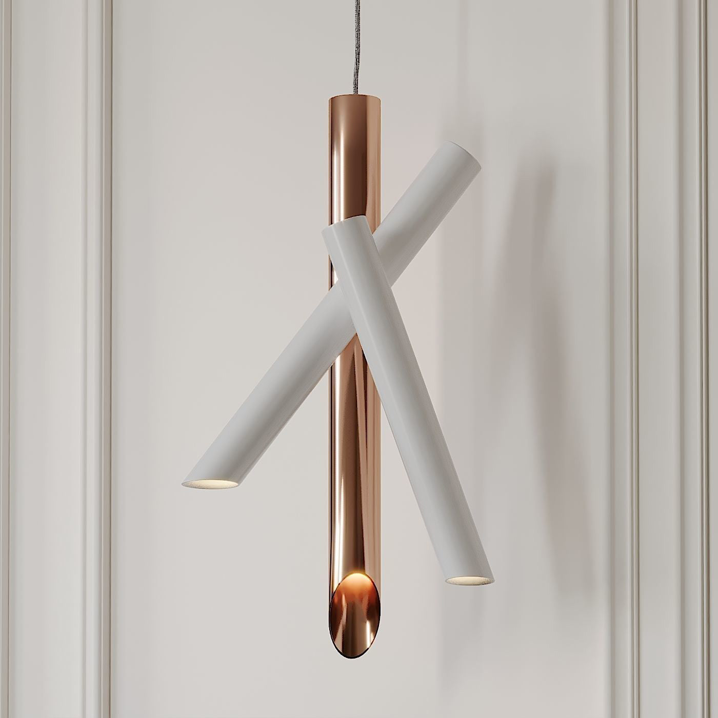 Tubes Pendant Light — Dual-Cylinder Design