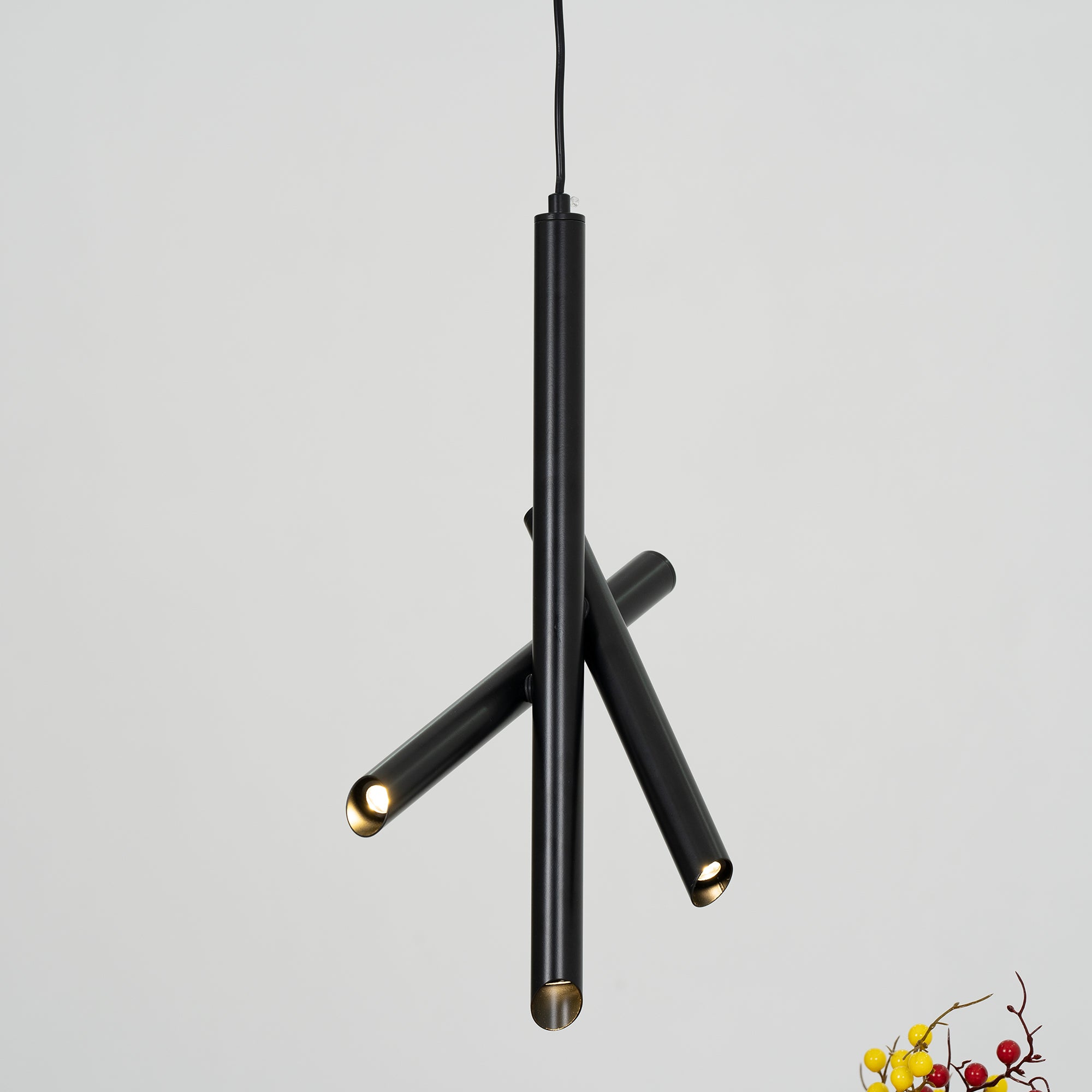 Tubes Pendant Light — Dual-Cylinder Design