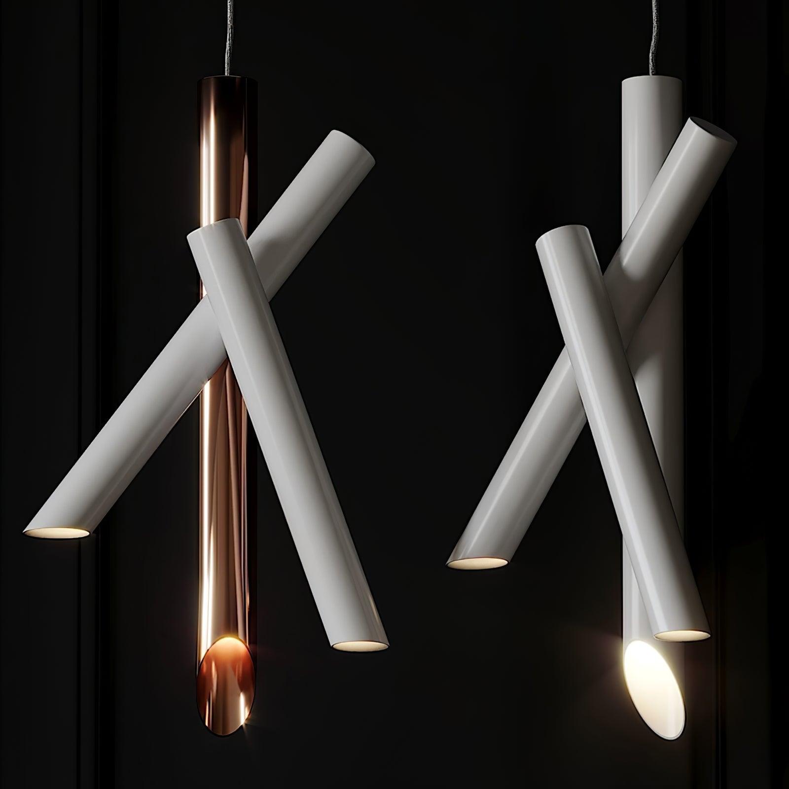 Tubes Pendant Light — Dual-Cylinder Design