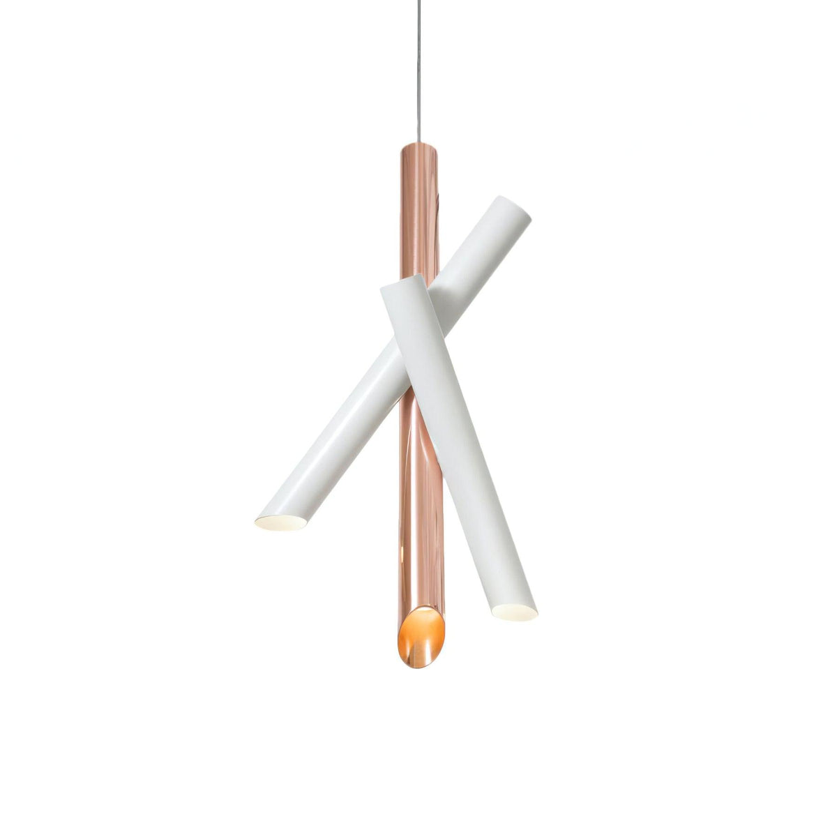 Tubes Pendant Light — Dual-Cylinder Design