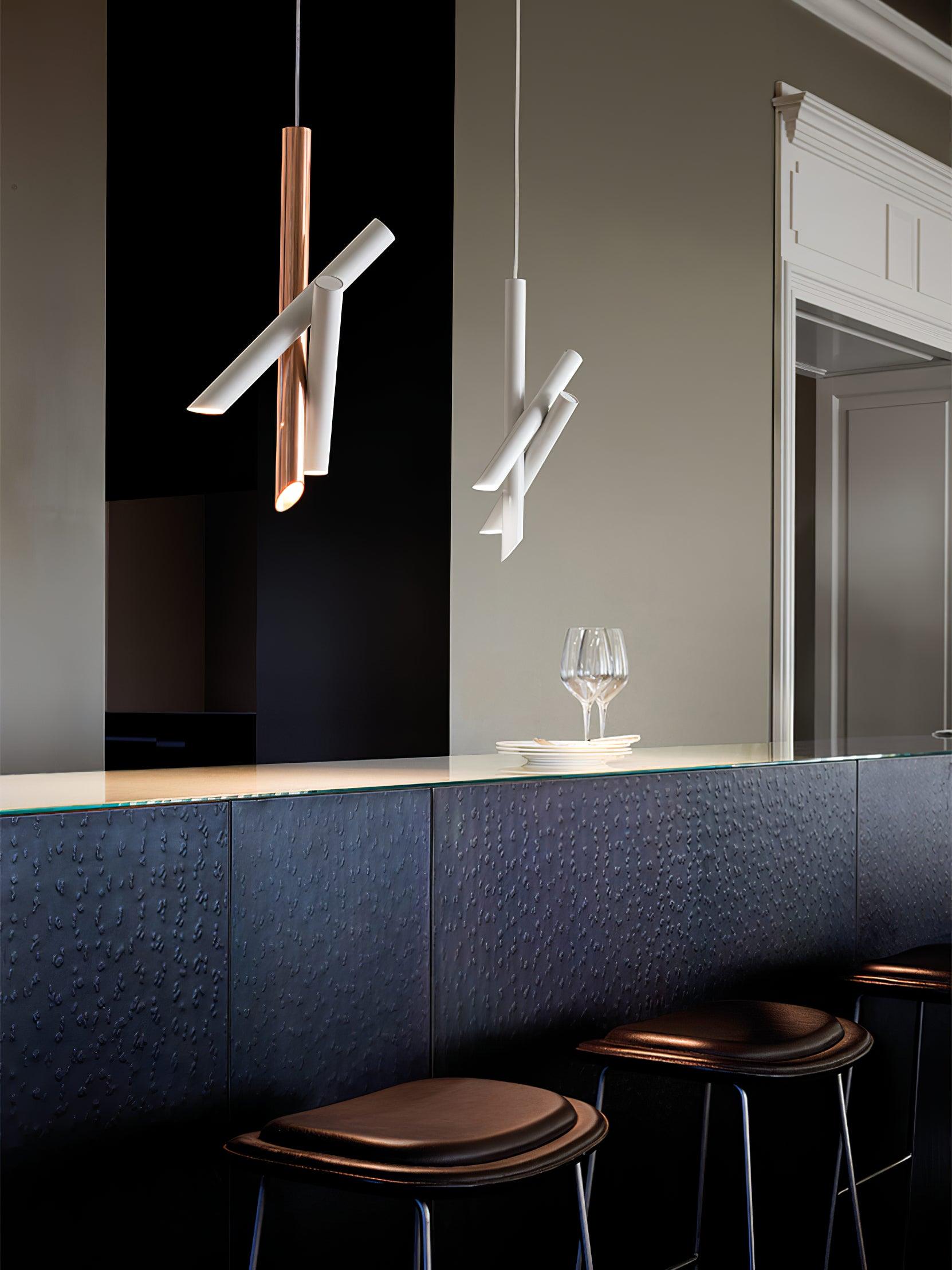 Tubes Pendant Light — Dual-Cylinder Design