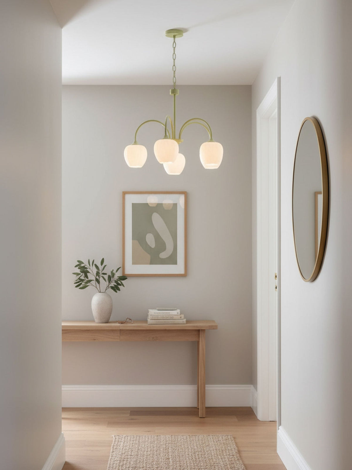 VKL-1002 Tulip Matcha Chandelier