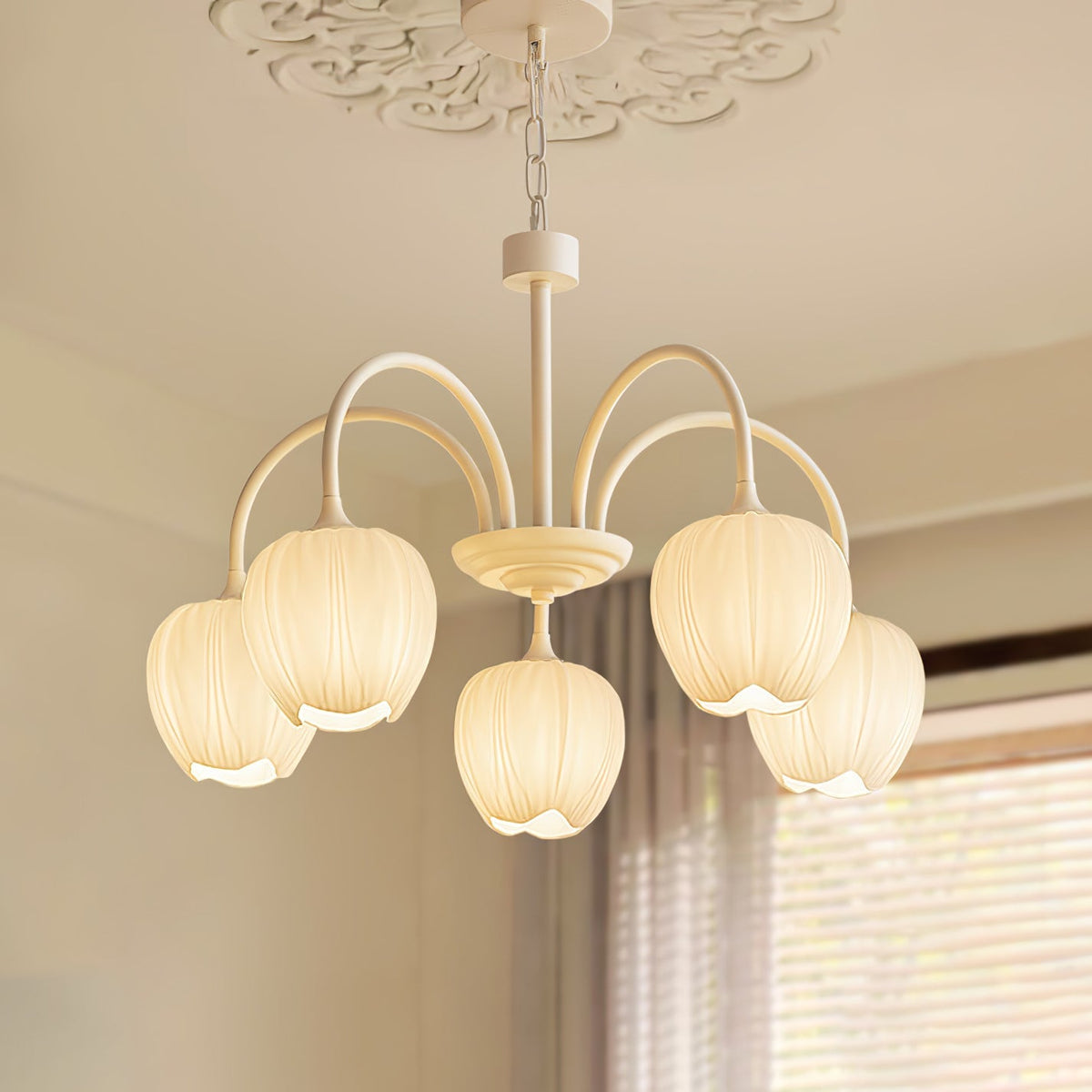 VKL-1002 Tulip Matcha Chandelier