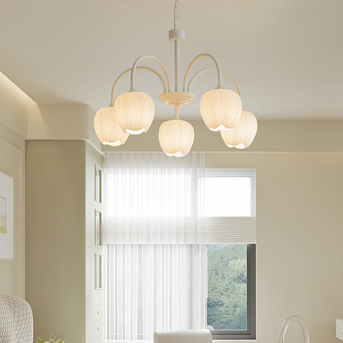 VKL-1002 Tulip Matcha Chandelier