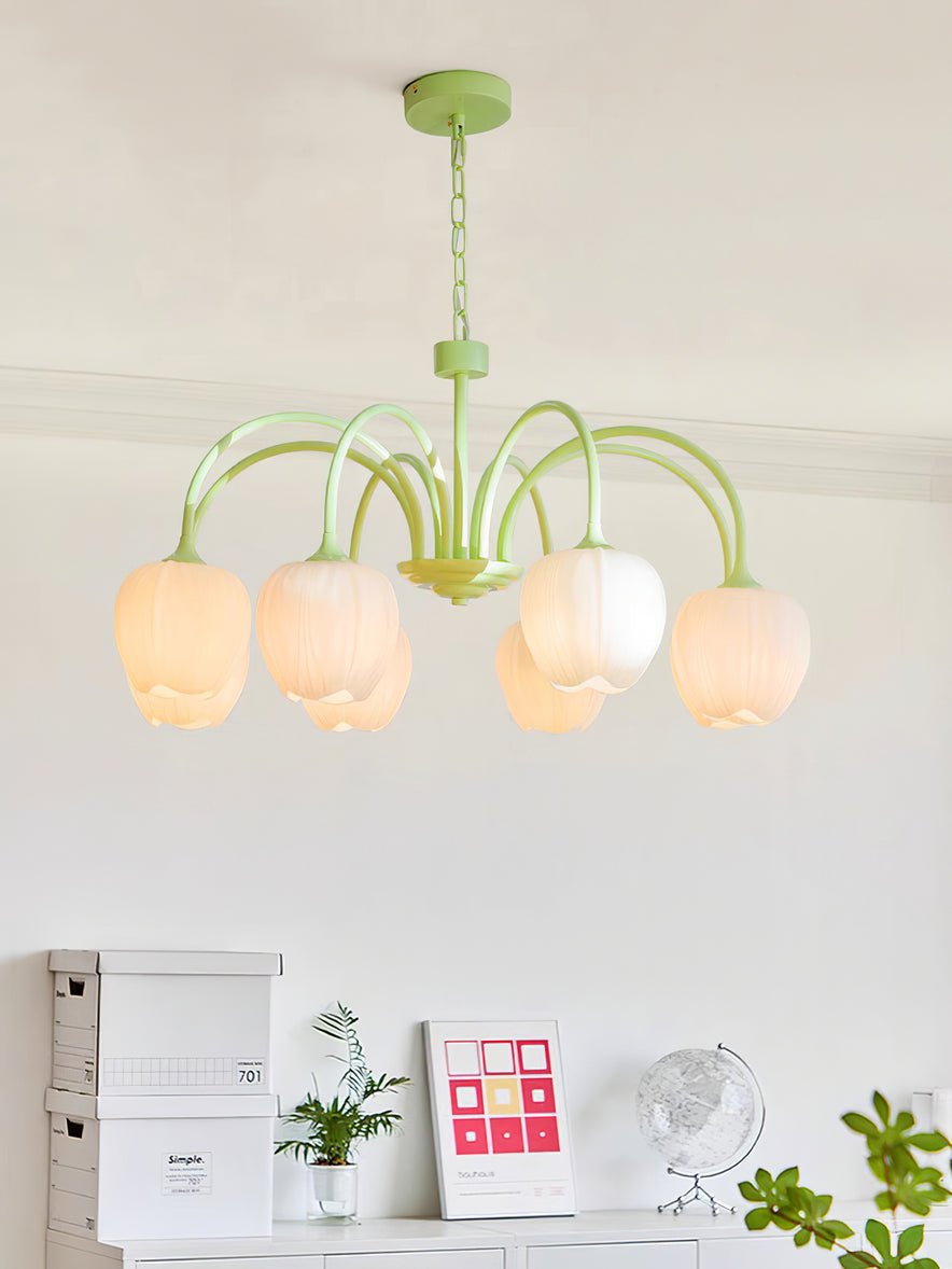 VKL-1002 Tulip Matcha Chandelier
