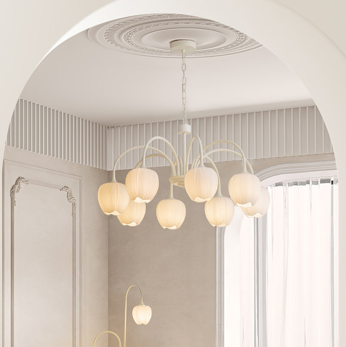 VKL-1002 Tulip Matcha Chandelier