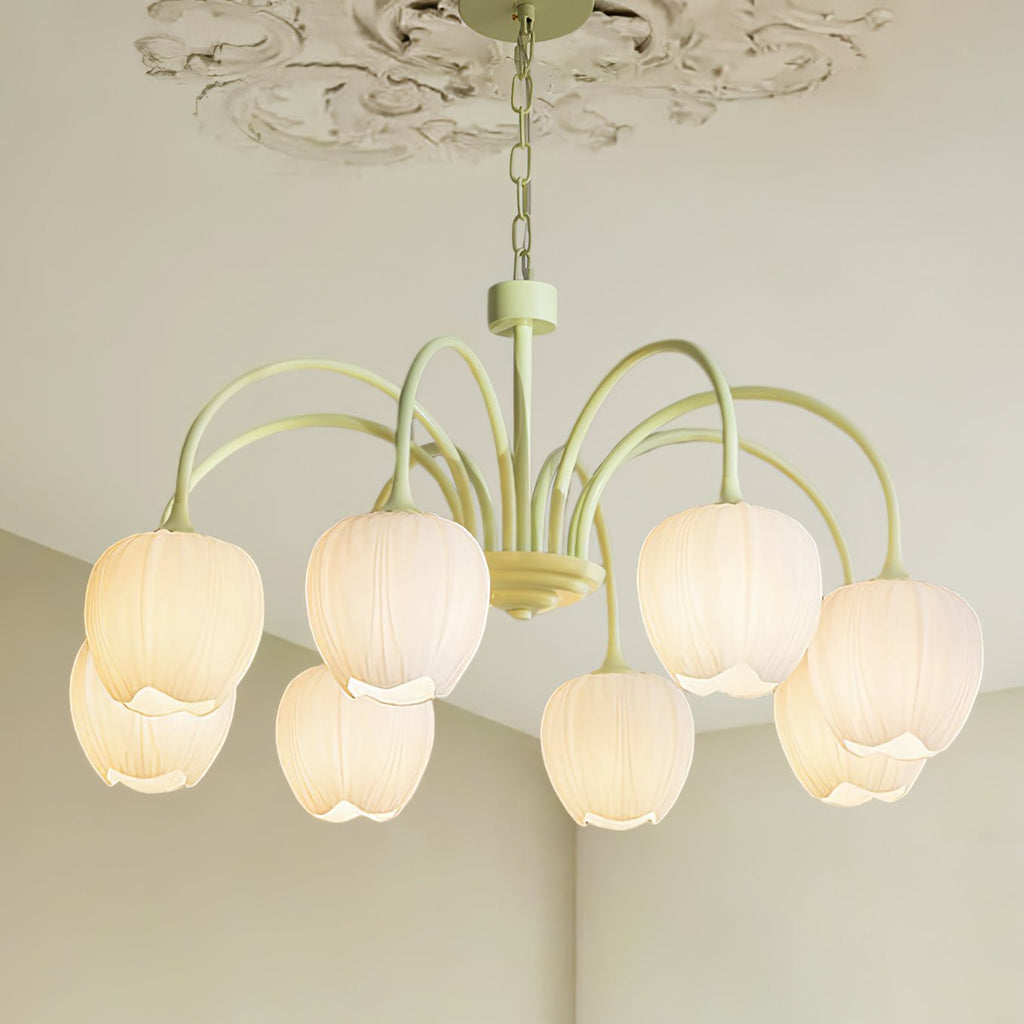 VKL-1002 Tulip Matcha Chandelier