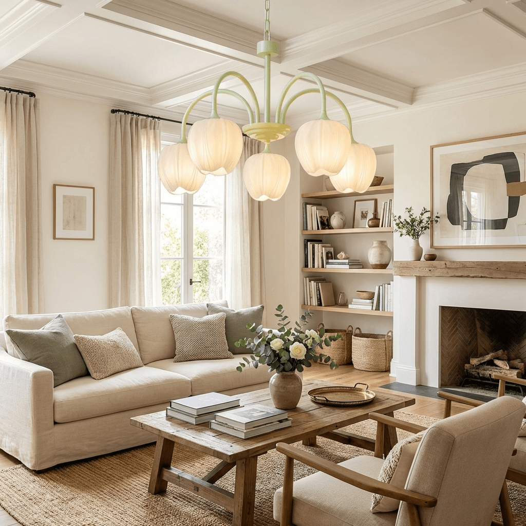 VKL-1002 Tulip Matcha Chandelier