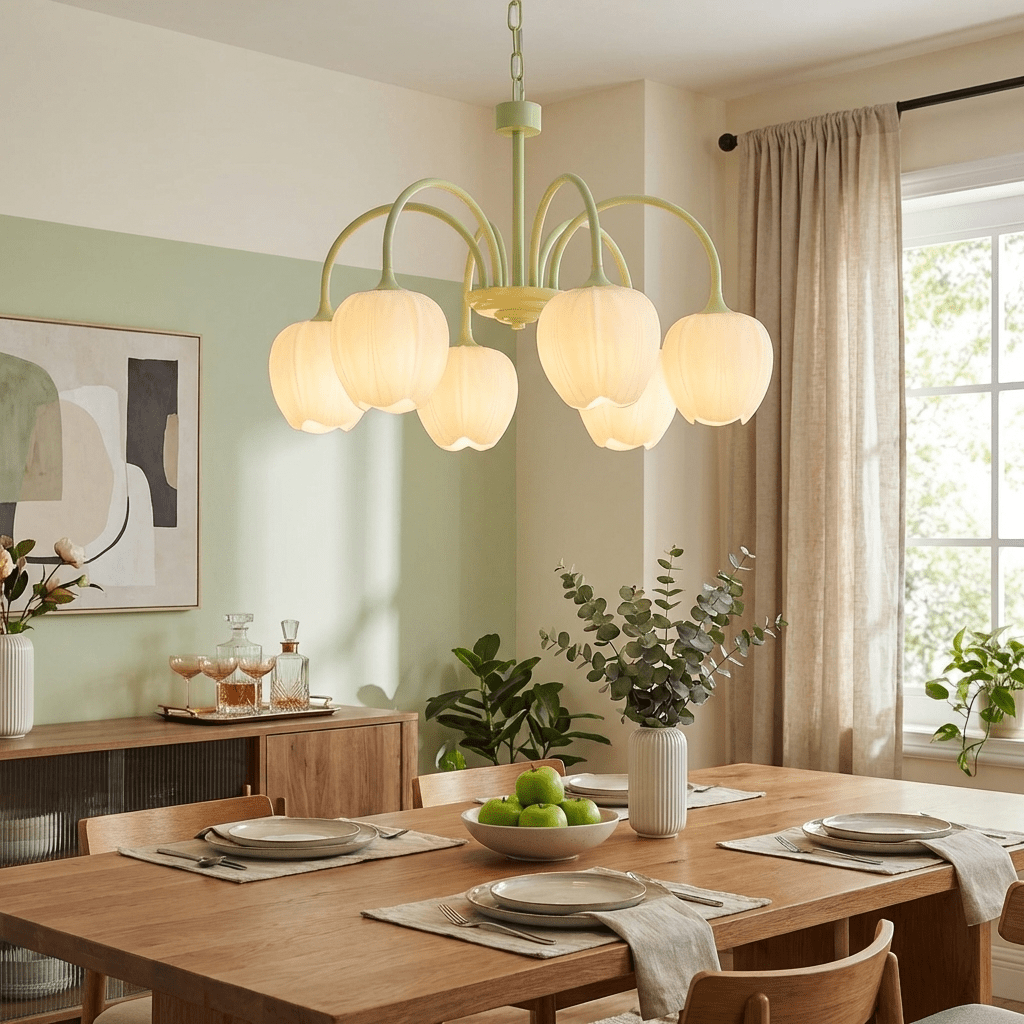 VKL-1002 Tulip Matcha Chandelier