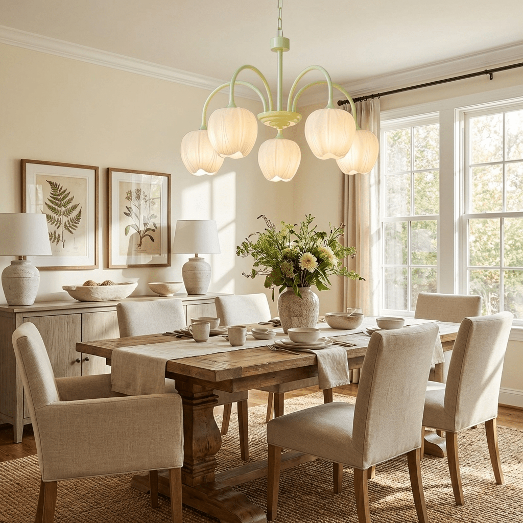 VKL-1002 Tulip Matcha Chandelier
