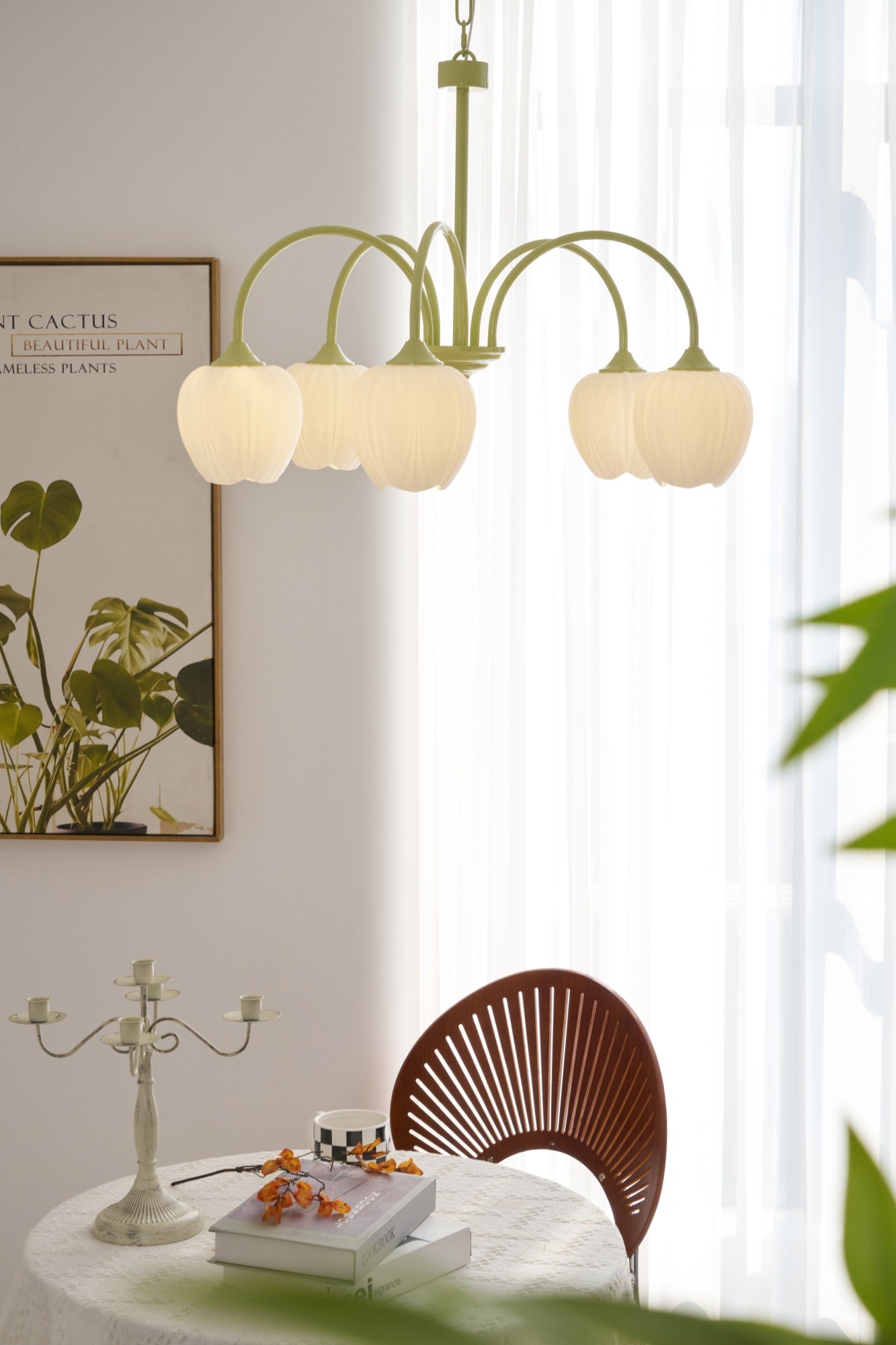 VKL-1002 Tulip Matcha Chandelier