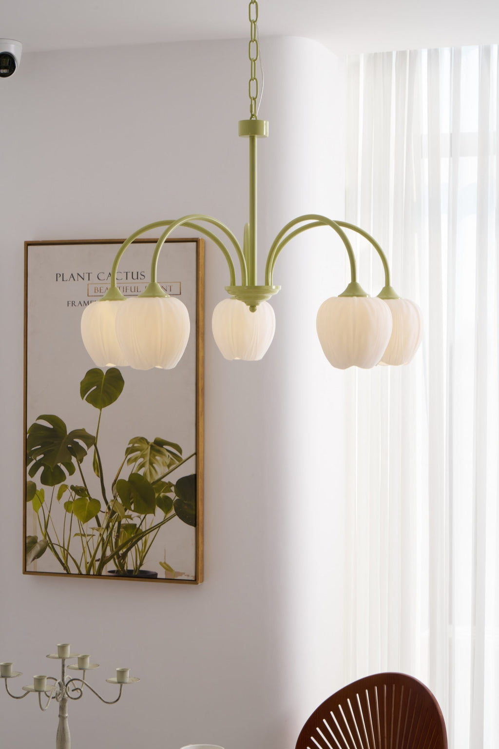 VKL-1002 Tulip Matcha Chandelier