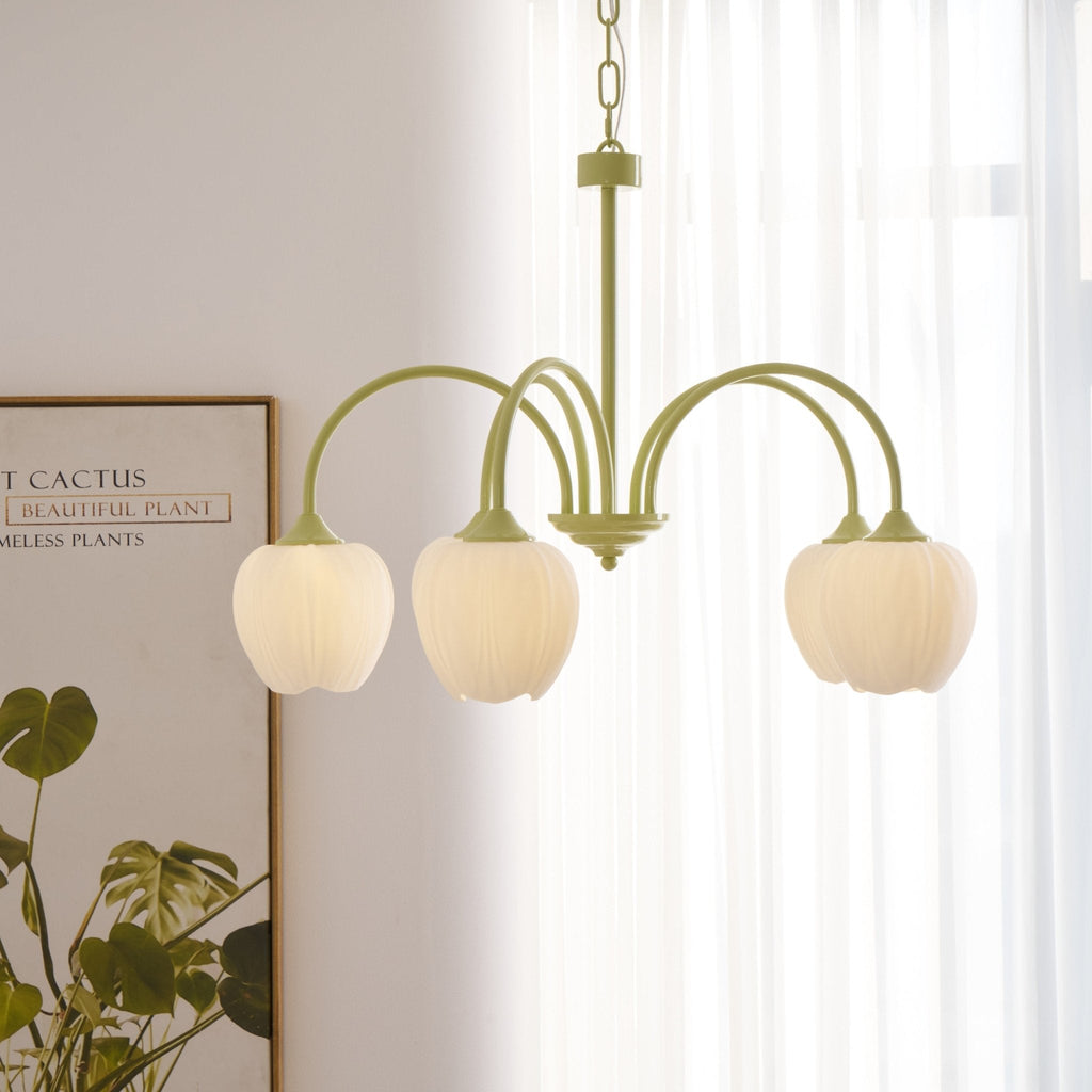 VKL-1002 Tulip Matcha Chandelier