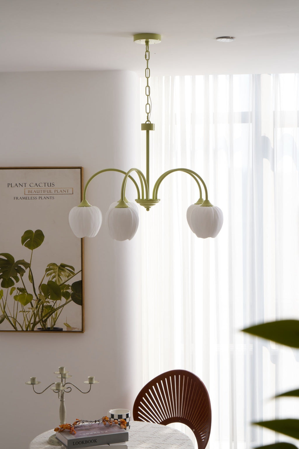 VKL-1002 Tulip Matcha Chandelier