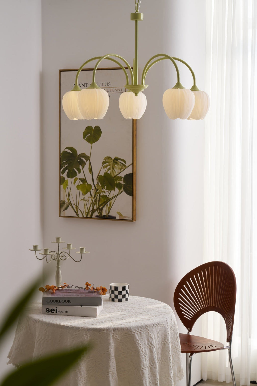 VKL-1002 Tulip Matcha Chandelier