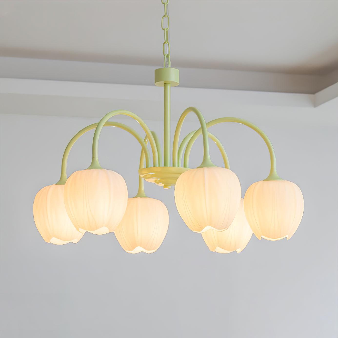 VKL-1002 Tulip Matcha Chandelier