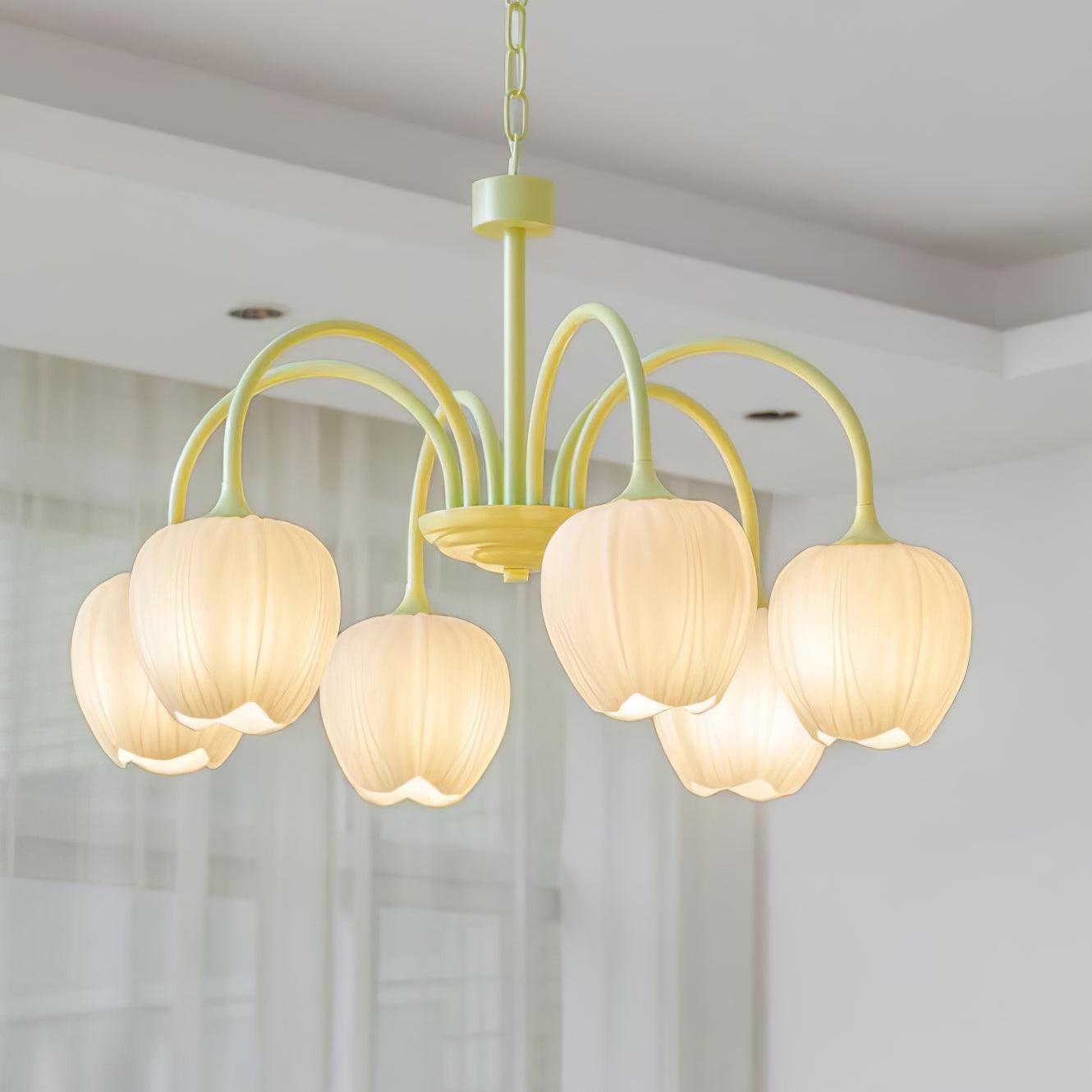 VKL-1002 Tulip Matcha Chandelier
