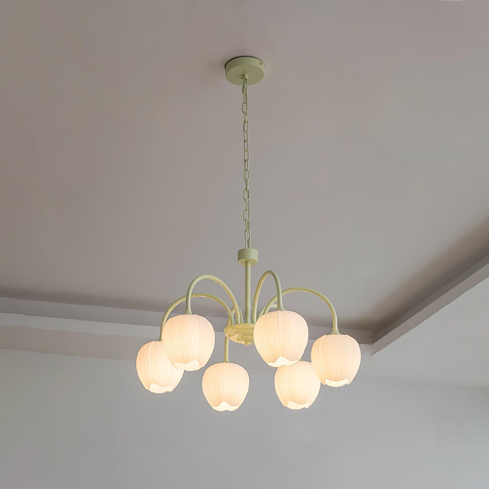 VKL-1002 Tulip Matcha Chandelier