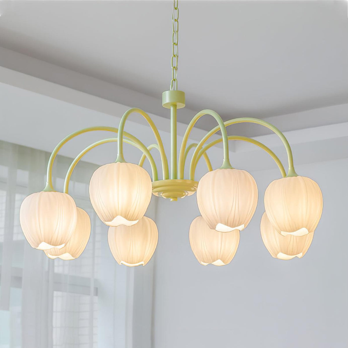 VKL-1002 Tulip Matcha Chandelier