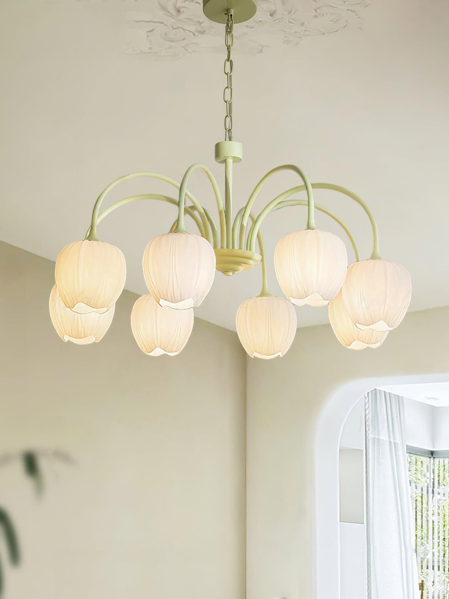 VKL-1002 Tulip Matcha Chandelier