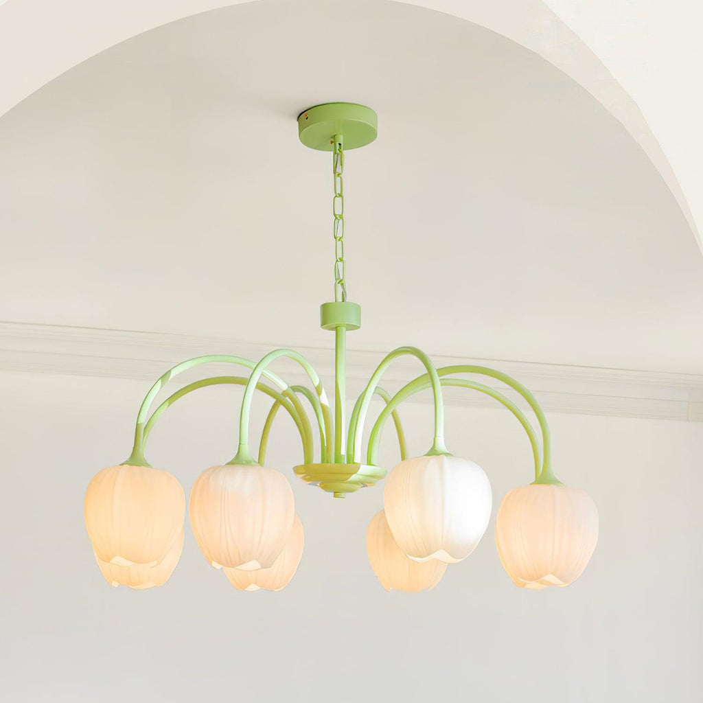 VKL-1002 Tulip Matcha Chandelier