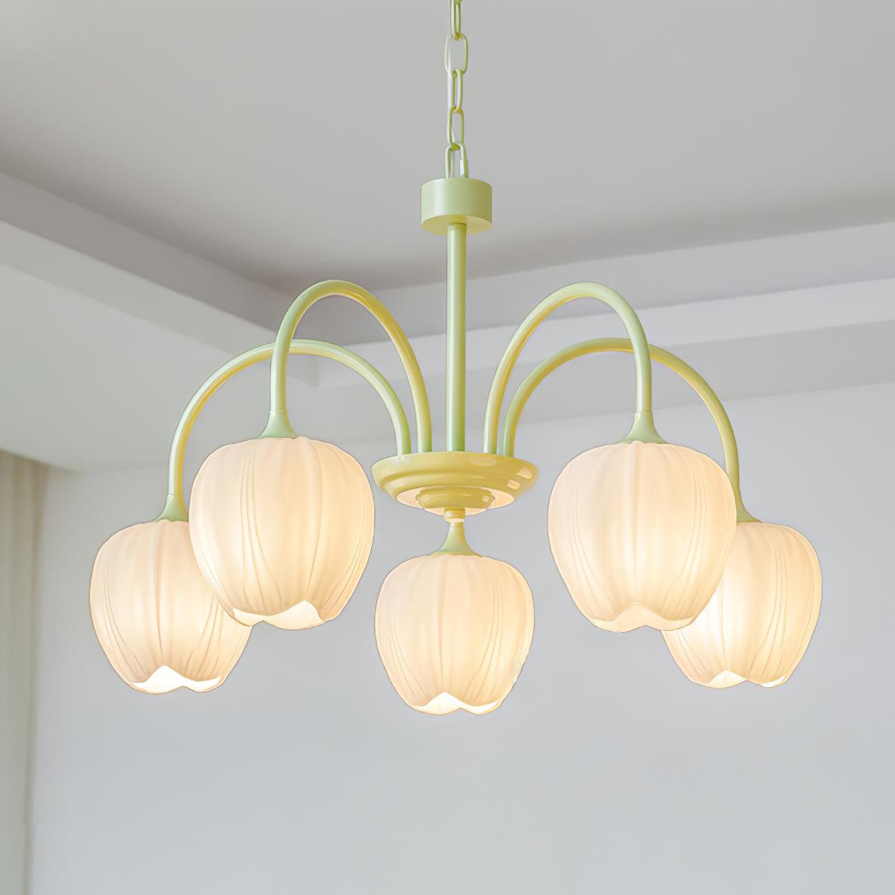 VKL-1002 Tulip Matcha Chandelier