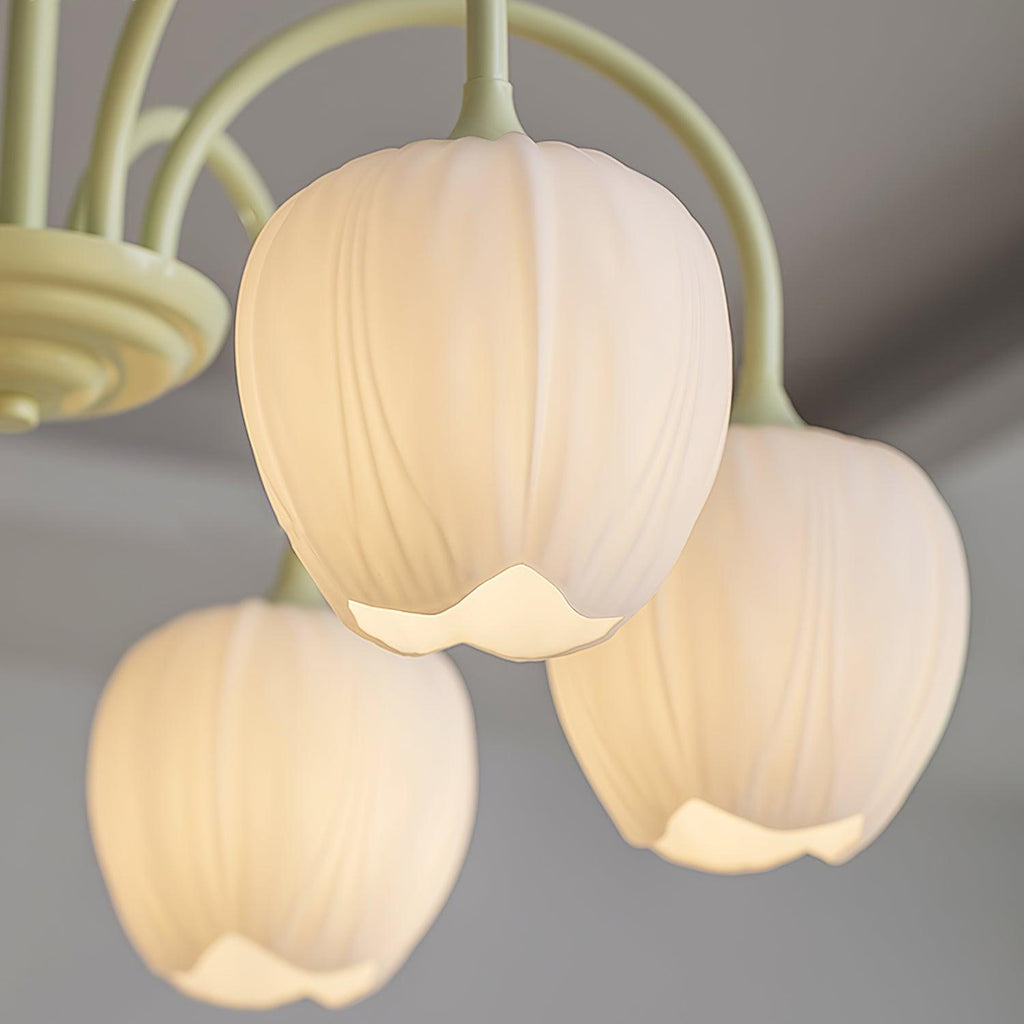 VKL-1002 Tulip Matcha Chandelier