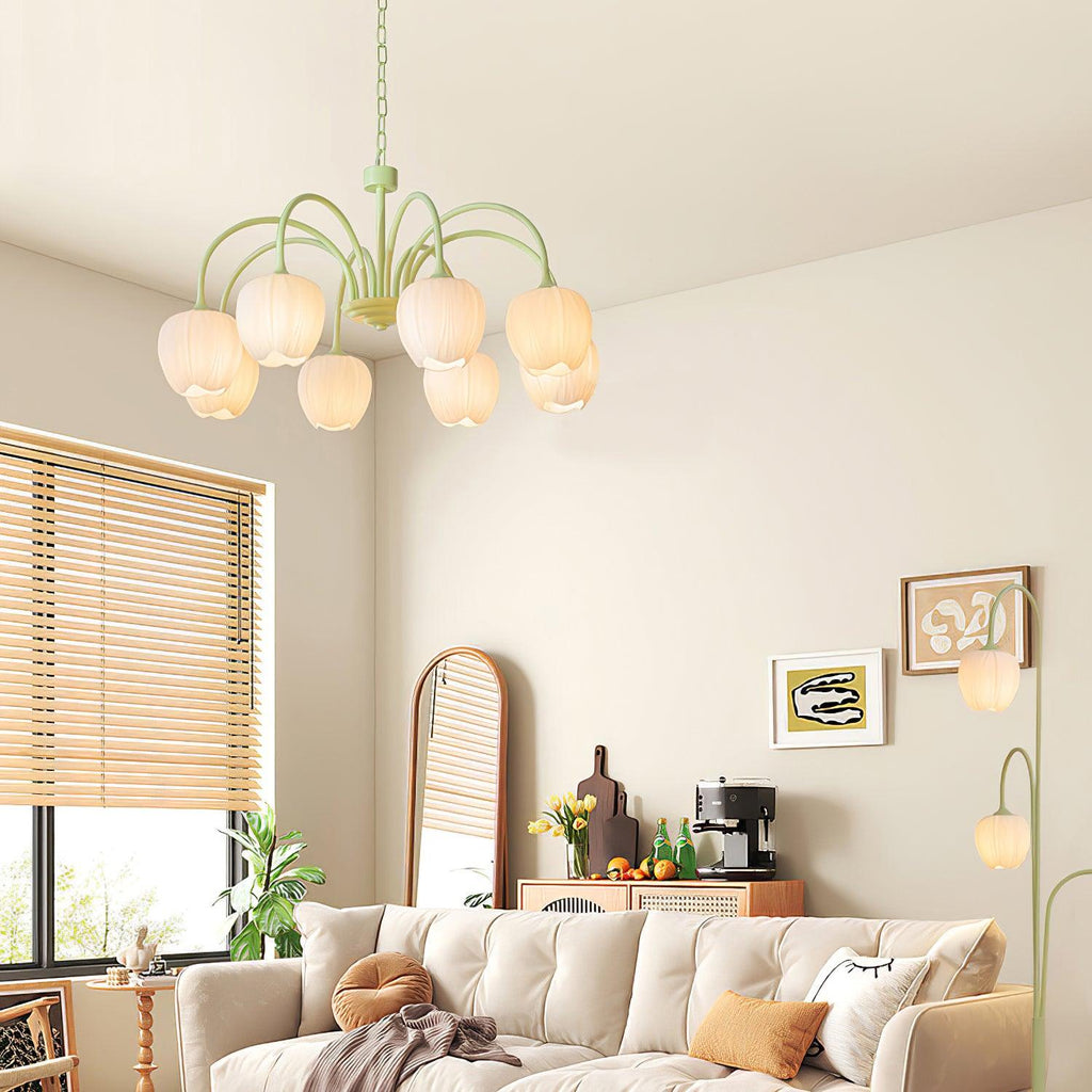 VKL-1002 Tulip Matcha Chandelier