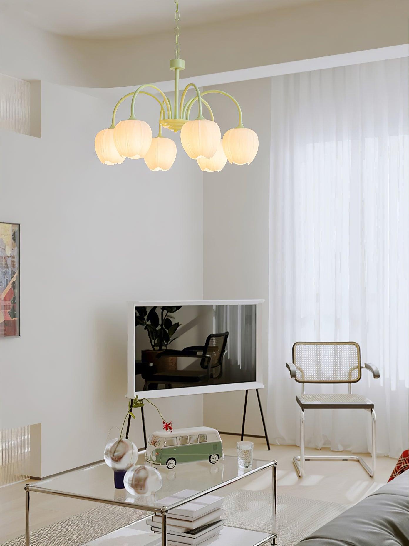 VKL-1002 Tulip Matcha Chandelier