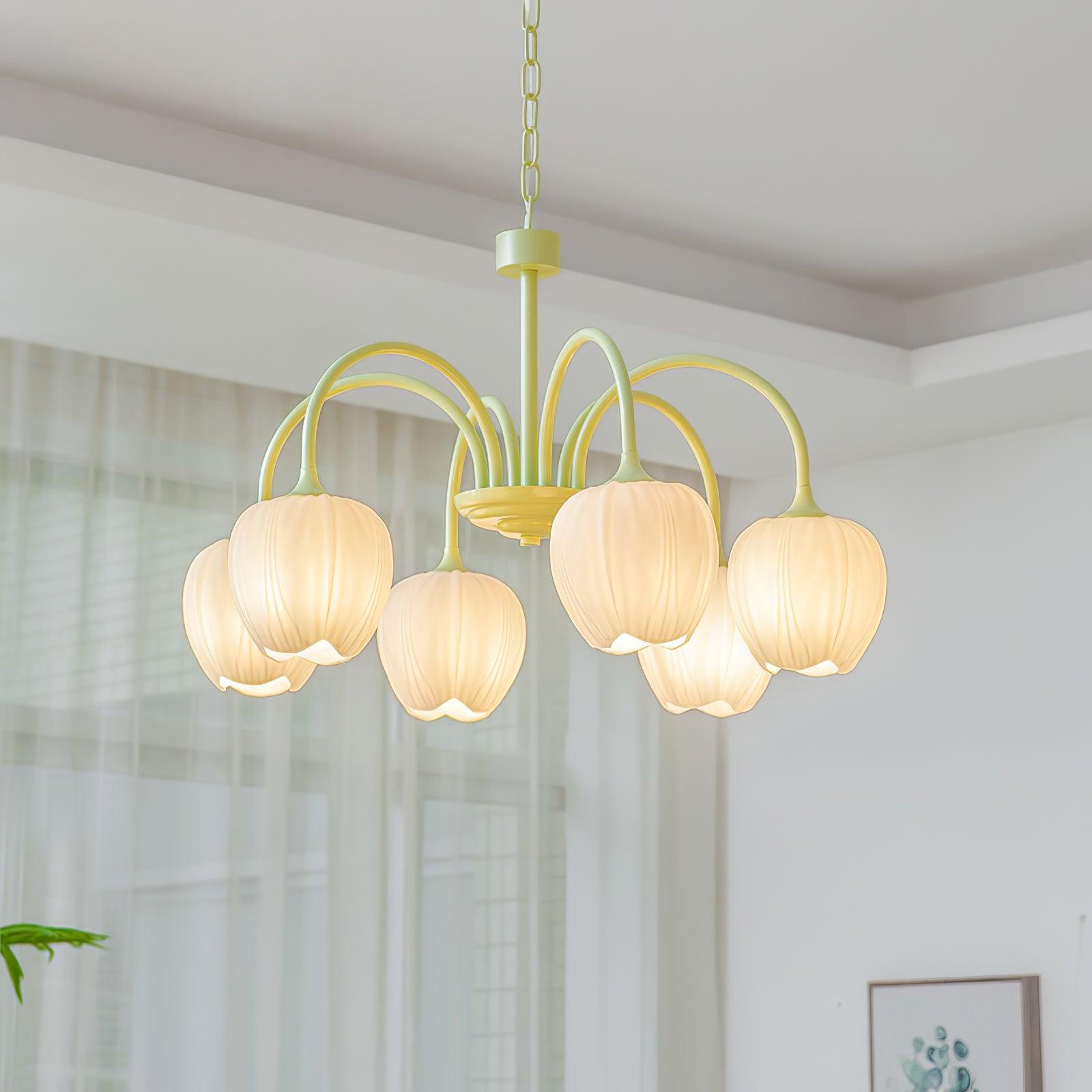 VKL-1002 Tulip Matcha Chandelier