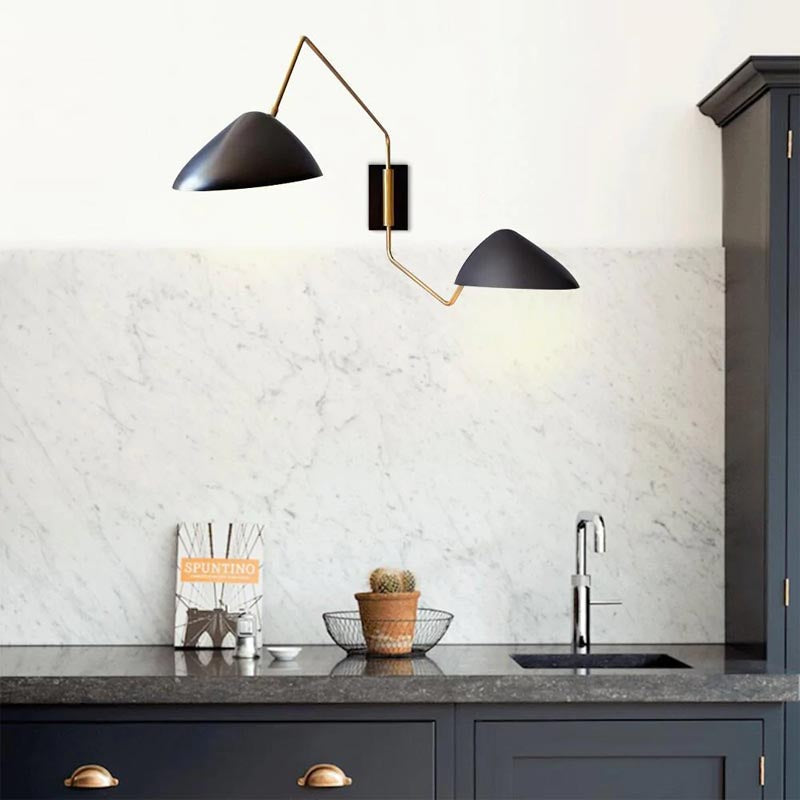 Dvosmjerna zidna lampa s kljunom patke