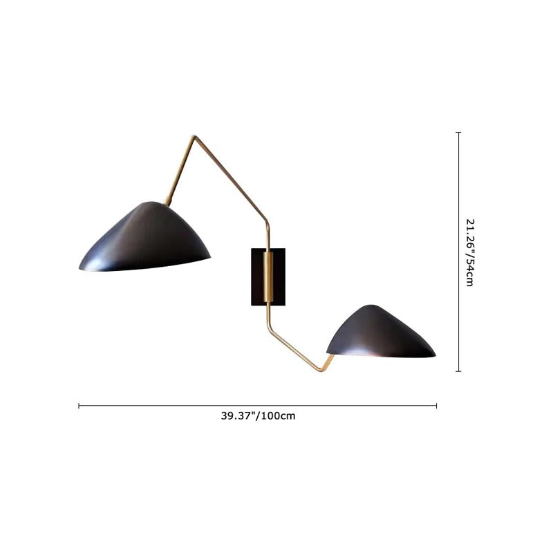 Dvosmjerna zidna lampa s kljunom patke