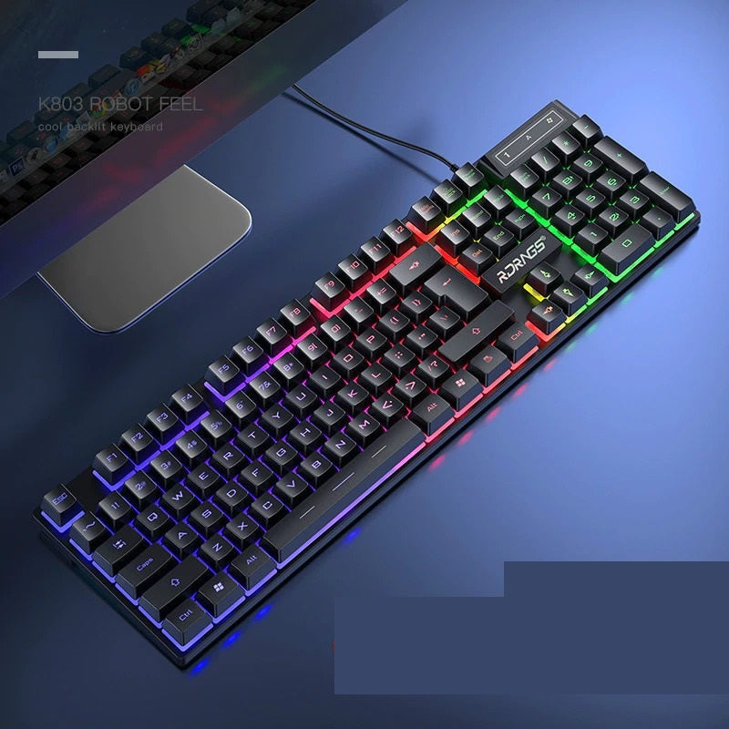 Megvilágított mechanikus játék billentyűzet | RGB háttérvilágítással