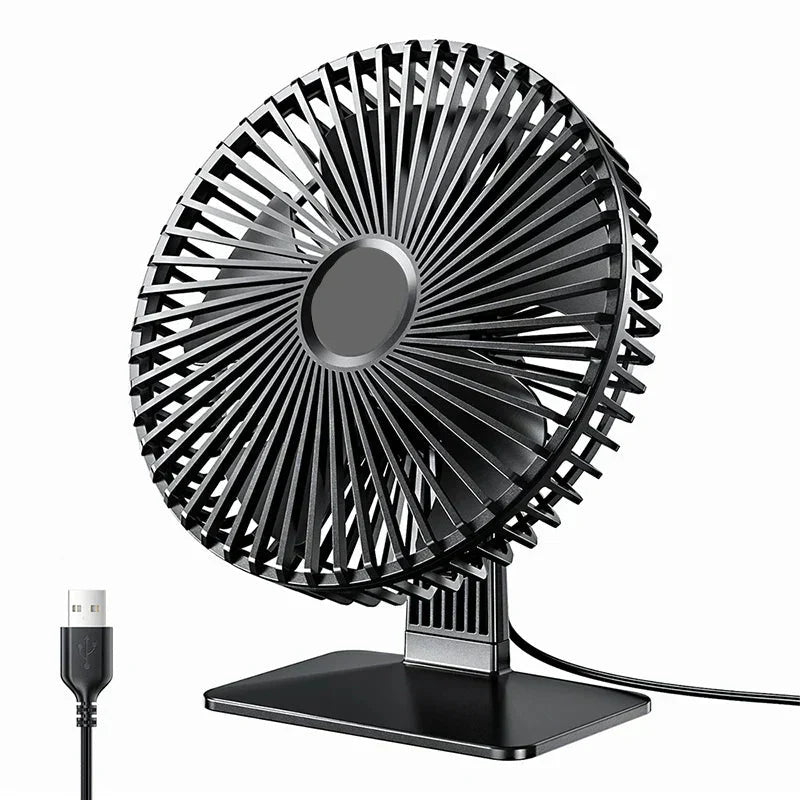 AeroGlow USB桌面风扇 四档风速 90度摆动 小巧而强劲