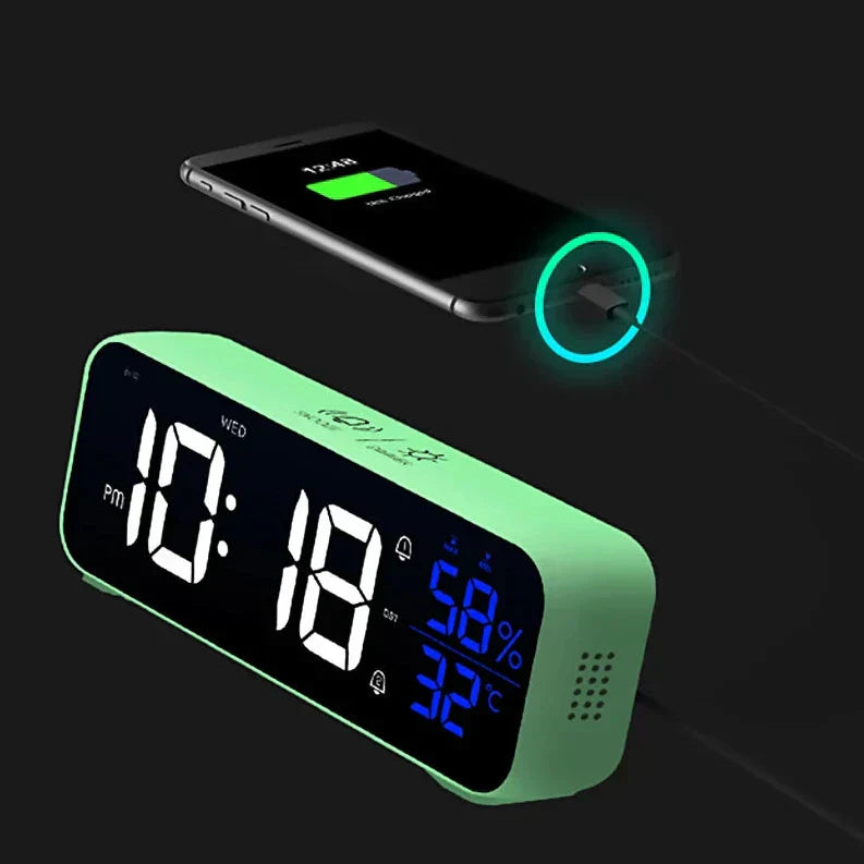 VibeClock – Reloj de Escritorio Musical con Función de Alarma