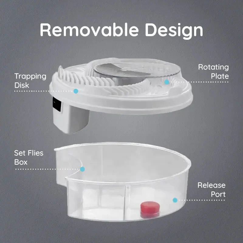 USB Quiet Fly Trap Eco Friendly Non Toxic Ideal For Home And Outdoor Use