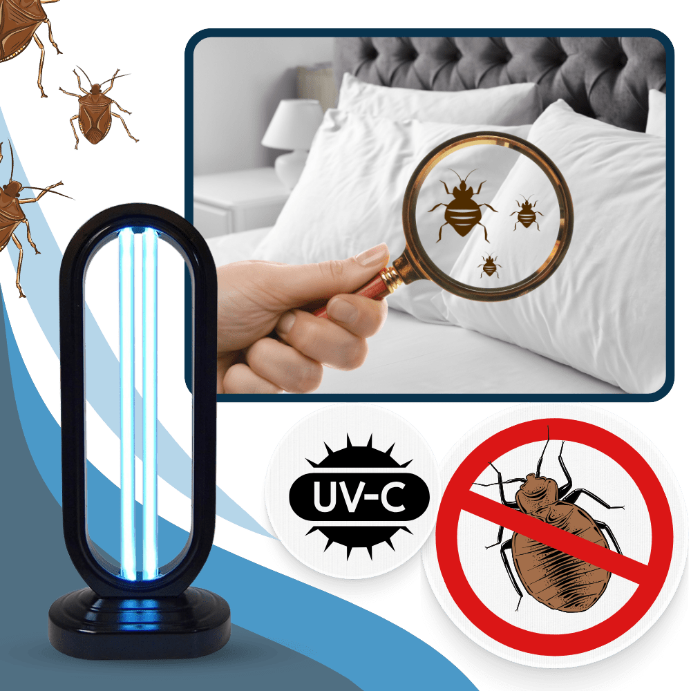 NovaGuard – přenosná UV sterilizační lampa pro rychlé hubení štěnic a bakterií v domácnosti