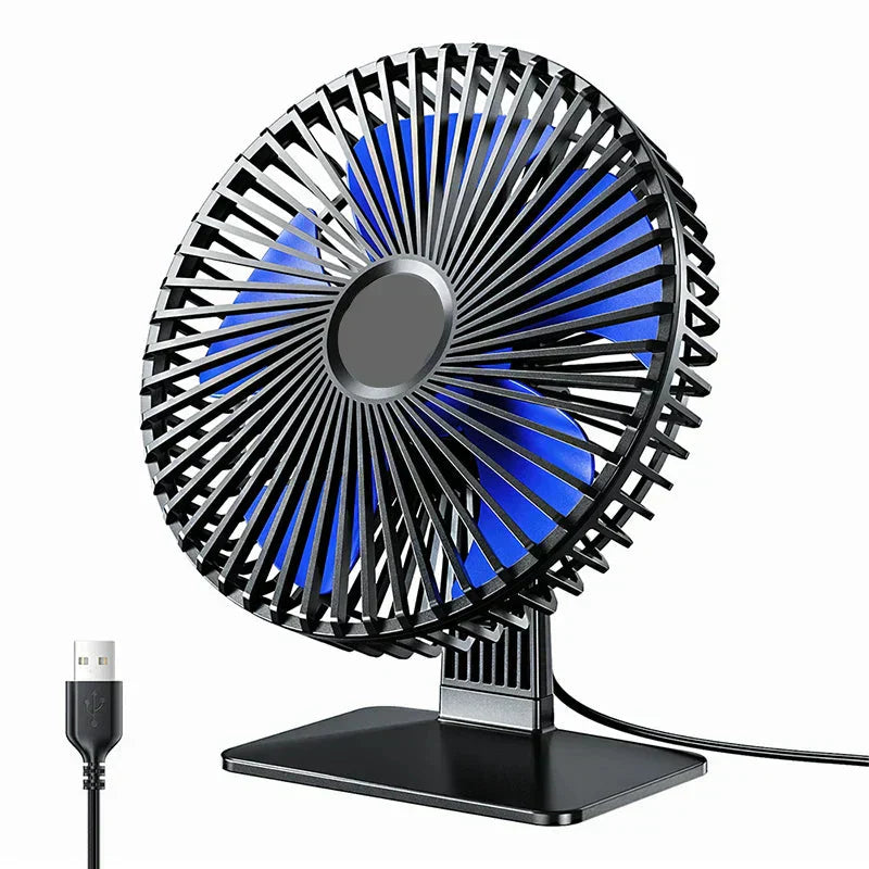 AeroGlow USB桌面风扇 四档风速 90度摆动 小巧而强劲