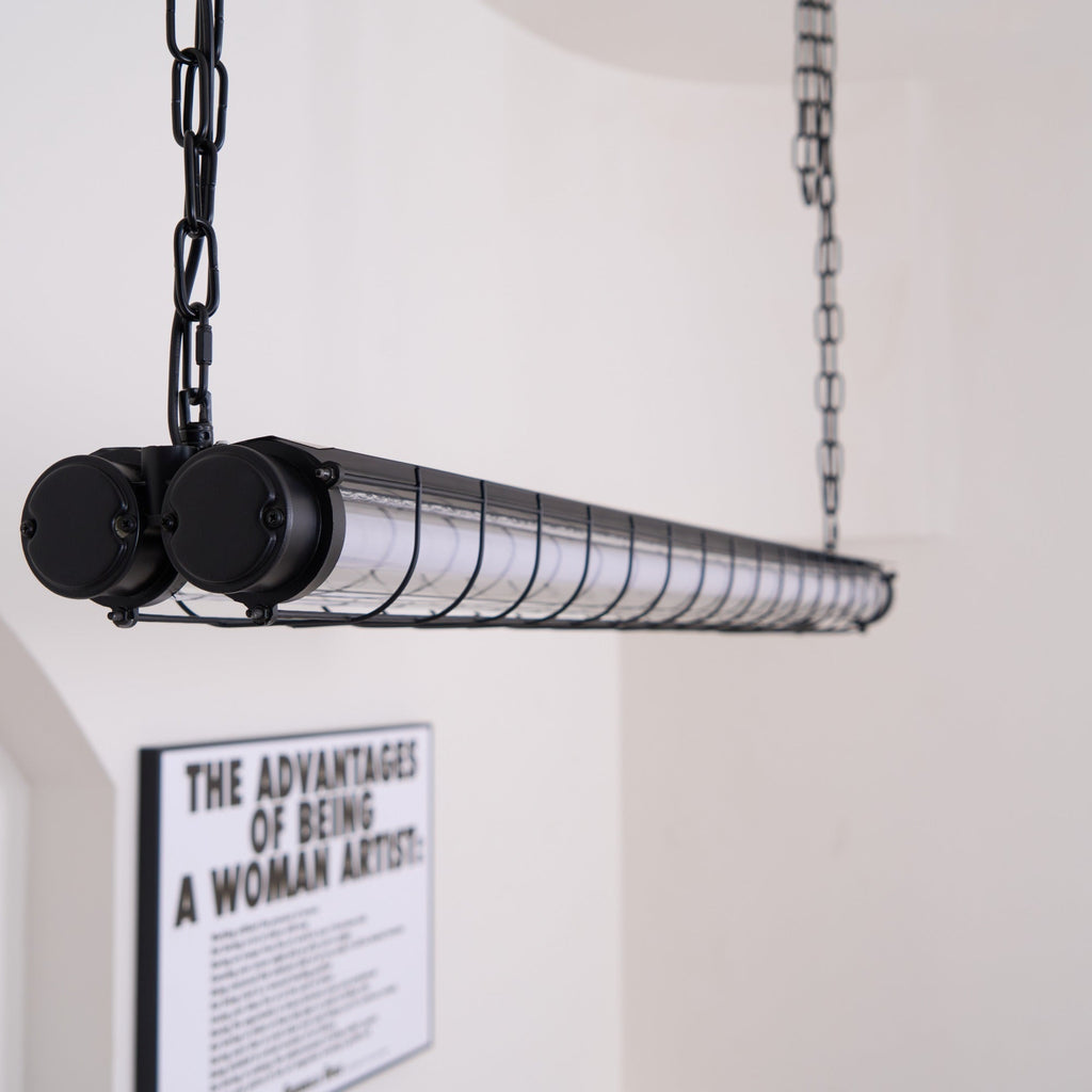 מנורת תלייה קווית תעשייתית Arorisra, 123cm, LED מובנה